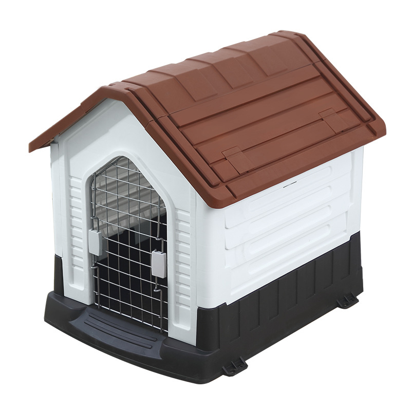 Removable and Washable Rainproof Outdoor Dog House With Skylight and Toilet